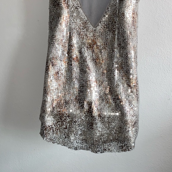 Free People Shattered Glass Midnight Dreamer Sequin Dress. - Picture 9 of 14